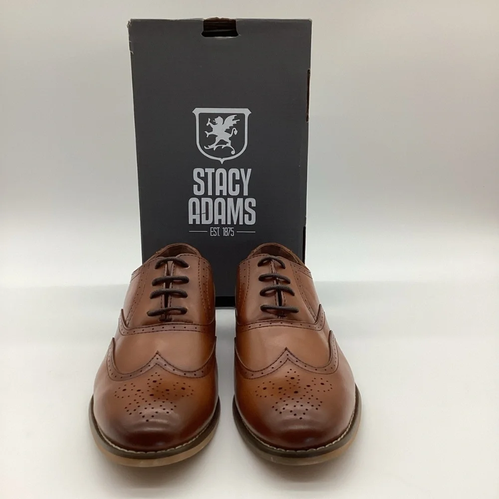 84. Stacy Adams Brown Boys Dress Shoes NWT Size 4